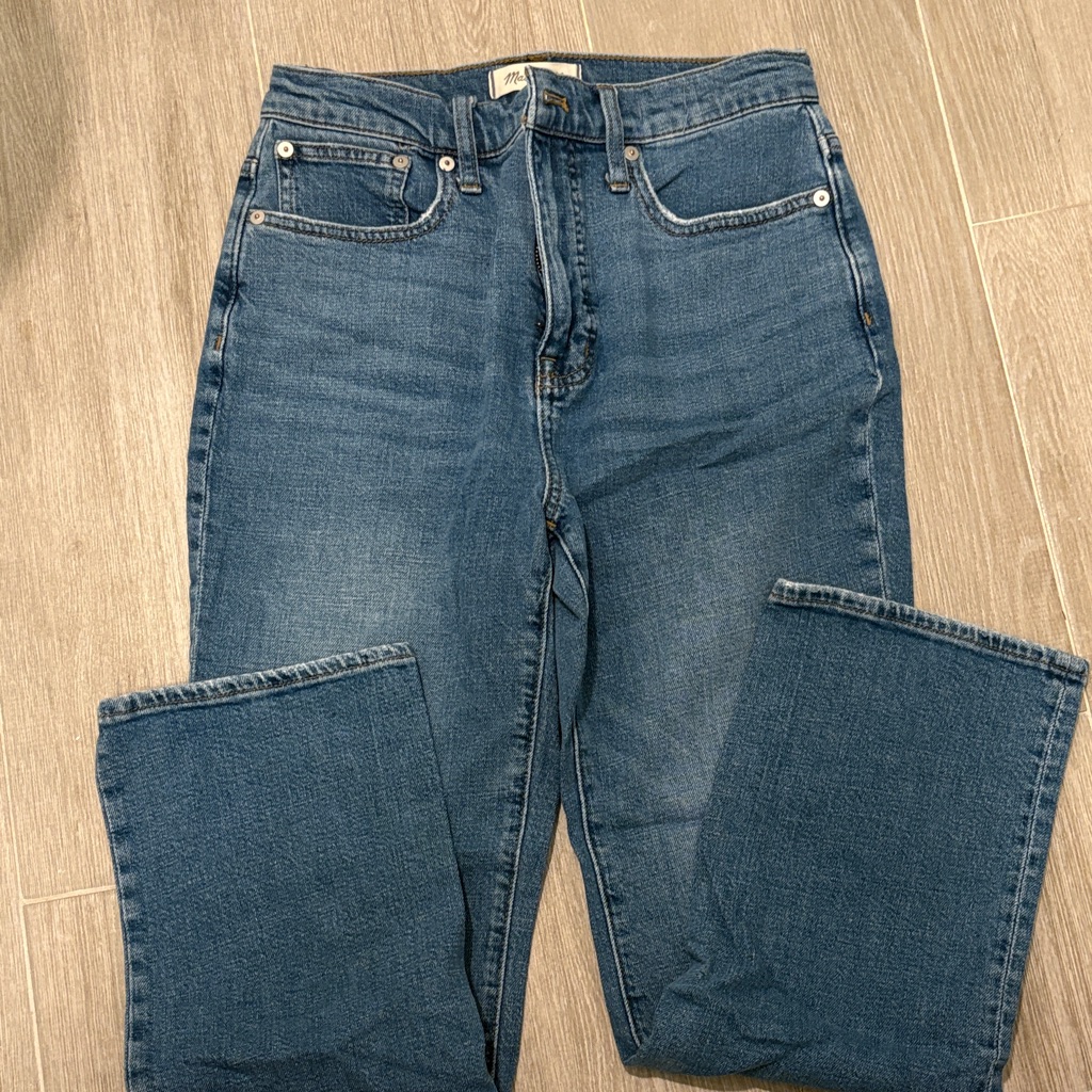 Madewell Light Blue Denim Jeans - High Waist Detail